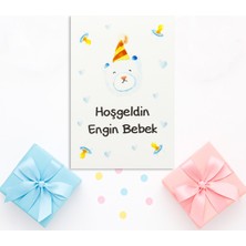 Repro Design 10X14 cm Kişiselleştirilebilir Hoşgeldin Bebeğim Temalı 10 Adet Kart Model-3