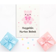 Repro Design 10X14 cm Kişiselleştirilebilir Hoşgeldin Bebeğim Temalı 10 Adet Kart Model-1