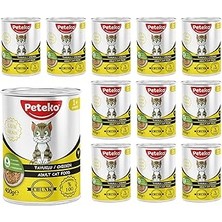 Peteko Yetişkin Tavuklu ve Jöleli Konserve 400 gr x 12 Adet
