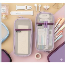 Angoo Special Şeffaf Fileli Geniş Kapasiteli Lüx Sevimli Hediyelik Kalemlik Cüzdan Okul Öncesi