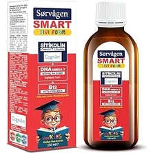 Sorvage Smart Kids Sıvı Form - Sitikoli Dha Omega 3 Orveç Balık Yağı ve B12-150 ml
