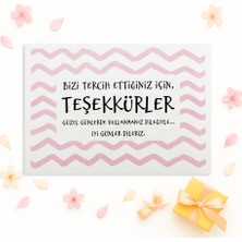 Repro Design 10 X 14 Cm  Özel Baskılı Teşekkür Kartı 10 Adet