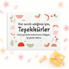 Repro Design 10 X 14 Cm  Özel Baskılı Teşekkür Kartı 10 Adet
