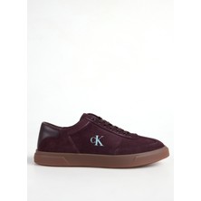 Calvin Klein LOW PRO CUPS LACE UP SUE Bordo Kadın Sneaker