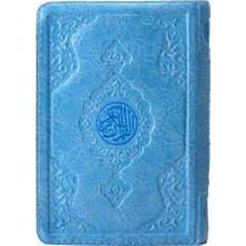 2 Renkli Mavi Hafız Boy Kur'an-I Kerim Kılıflı 2 Renkli Kuranı Kerimler