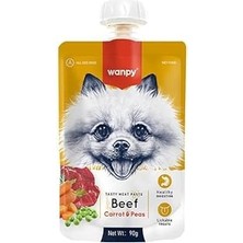 Wapy Taze Sığır Etli Havuçlu Köpek Et Ezmesi 90GR