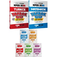 Kpss 2026 Türkçe Matematik Yaprak Test Çek Kopart - 5 Ders 31 Deneme