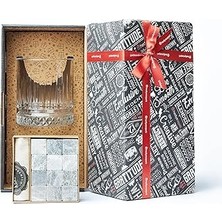 Klasik Viski Bardağı Hediye Seti - Hediye Kutulu 12 Parça Viski Taşı - Babalar Içi Hediye Fikri, Er