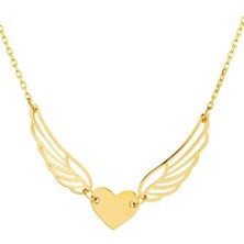 Ily Jewelry Kalpli Melek Kanadı Kolye