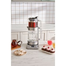 Refika'dan Xl Cam Çay Makinesi Chrome