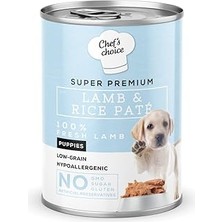 Chef's Choice Yavru Köpekler Için, Hipoalerjenik, Kuzu Etli ve Pirinçli Ezme, 400 G x 12 Adet