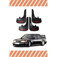 Mercedes 190 E Tunıng Yazılı 4'lü Tozluk Çamurluk Paçalık