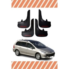 Peugeot 307 Stw Tüm Kasalar Racing Yazılı 4'lü Tozluk Çamurluk Paçalık