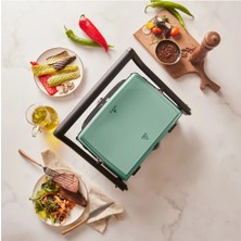 Gastro Grill Glass Premium 2400W Tost ve Izgara Makinesi Blue Mist
