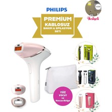 Philips Kablosuz Yüz ve Vücut Epilasyon Seti Beyaz Renkli Taşınabilir Çanta ile