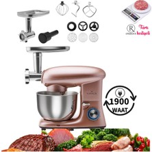 Kıyma Çekme ve Hamur Yoğurma Vb. 5,5 Lt Sucuk-Sosis/içli Köfte Aparatlı Mutfak Şefi 1900W Hediyeli!