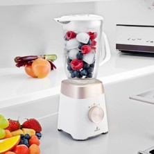 Buz Kırıcı 1,5 Lt Cam Sürahili Smoothie Blender Krem