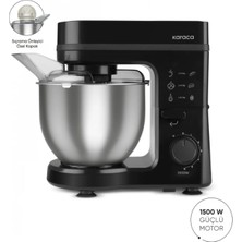 Hamur Yoğurma, Çırpma, Karıştırma, Mikser 1500W Güç 5 Litre Geniş Hazneli 6 Hız Kademeli Mutfak Şefi