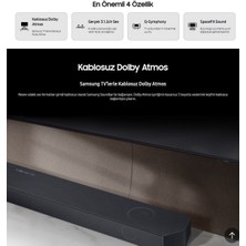 Soundbar Ev Sinema Sistemi Dolby Atmos 320W, 3.1.2 Kanal, Bluetooth,hdmı,wıfı Bağlantılı Premium Ses