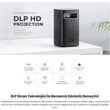 Youtube, Netflix, Exxen, Disney+ Uygula Taşınabilir Bataryalı Dahili Hoparlörlü Projeksiyon Cihazı