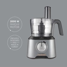 Mastermaid Power Multifunctional 10 In 1 Galaxy Grey Gıda Hazırlama Seti 2000W Güçlü Motor