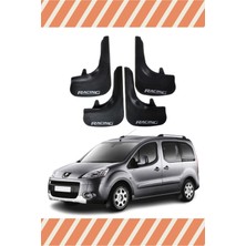 Peugeot Partner Racing Yazılı 4'lü Tozluk Çamurluk Paçalık