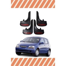 Chevrolet Aveo Hb 2005-2011 Uyumlu Tunıng Yazılı 4'lü Tozluk Çamurluk Paçalık