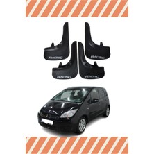 Mitsubishi Colt Racing Yazılı 4'lü Tozluk Çamurluk Paçalık