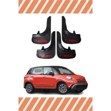 Fiat 500L Tunıng Yazılı 4'lü Tozluk Çamurluk Paçalık