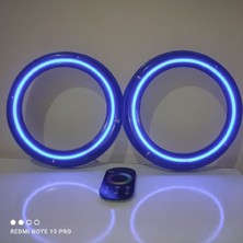 Dokunmatik Kumandalı 20 cm Içi Boş Neon Işıklı Midrange Hoparlör Kapağı 1 Takım (2 Adet)