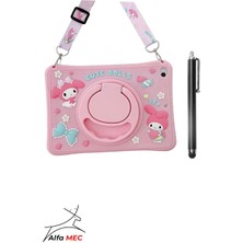 Lenovo Tab TB311FU 10.1" Inç Uyumlu Cute Dolls Kılıf Standlı Eğlenceli Koruma+Tablet Kalem