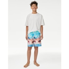 Marks & Spencer Palmiye Desenli Deniz Şortu (6-16 Yaş)