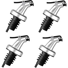 Suwors 4'lü Şişe Akıtma Tıpası – Kapanan Dökme Başlığı, Sızdırmaz, Ölçekli, Profesyonel ve