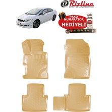 Honda Civic Fb7 2012-2016 Arası Havuzlu Paspas Bej