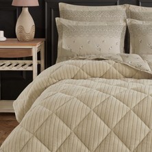 Striped Jakarlı Wellsoft Tek Kişilik Uyku Seti Lastikli Çarşaflı 3 Parça