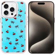 iPhone 15 Pro Kılıf Airbag Tasarımlı Iksp Hadra Kapak - Kiraz