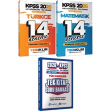 Kpss 2026 Ortaöğretim Ön Lisans Türkçe Matematik 14 Deneme - Ortaöğretim Ön Lisans Tek Kitap Soru