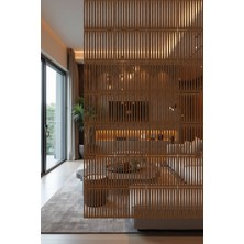 Lazer Kesim Sarkıt Paravan, Ahşap Separatör, Oda Bölücü 4'lü Panel Levha Zarif Model