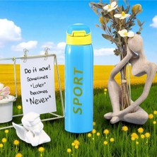 Çift Katmanlı Termos Suluk 500 ml Mavi