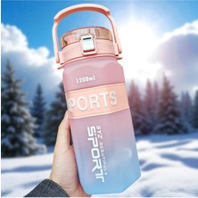 Sport Su Matarası 1600 ml Bpa Içermez 1.derece Kaliteli Tritan Malzemesinden Üretilmiştir