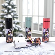 Anime Baskılı Digital Göstergeli Termos 500 ml 4 Renk Paslanmaz Çelik