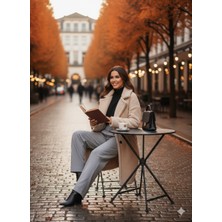 Kadın Keten Pileli Şık Pantolon