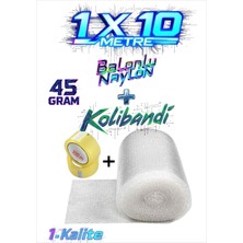 Hbnc ( 45 Gram ) 100 cm X 10 Metre Balonlu Ambalaj Naylonu Pat Pat Baloncuklu Havalı Pıt Pıt
