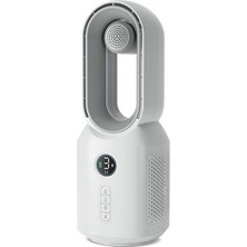 Hepu HP-F29 Sessiz Pervanesiz 360° Döner USB Şarjlı Masaüstü Fan – Bluetooth Hoparlörlü