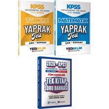 Kpss 2026 Ortaöğretim Ön Lisans Türkçe Matematik Yaprak Test - Ortaöğretim Ön Lisans Tek Kitap Soru