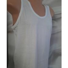 Beyaz %100 Pamuk Cotton Kalın Askılı Rahat Kullanışlı Erkek Atlet