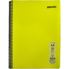 Mynote Flex Neon Defter A4 120YP Çizgili - Sarı