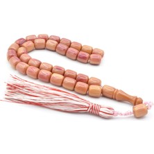 Zeyn Usta Işi Kapsül Model Beyaz Pembe Katalin Tesbih 019