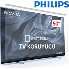 Philips 50PUS7000 Tv Ekran Koruyucu - Philips 50" Inç 126CM Kırılmaz Koruyucu