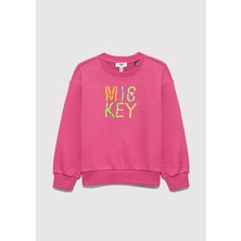 Mavi Mickey Baskılı Pembe Sweatshirt 7S10142-71085